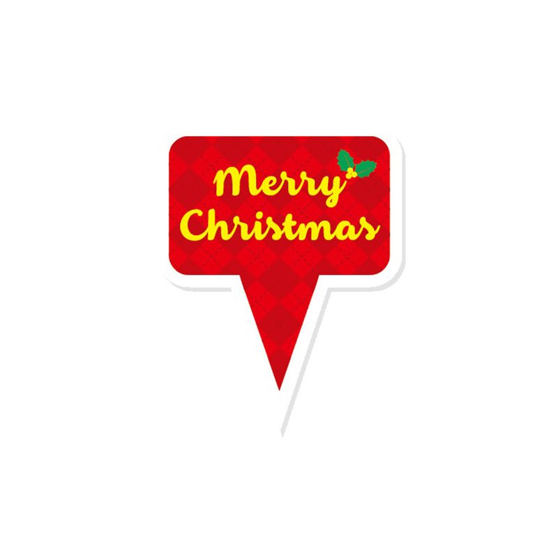 RedMan Christmas Decor Paper Card - Merry Xmas 1 S