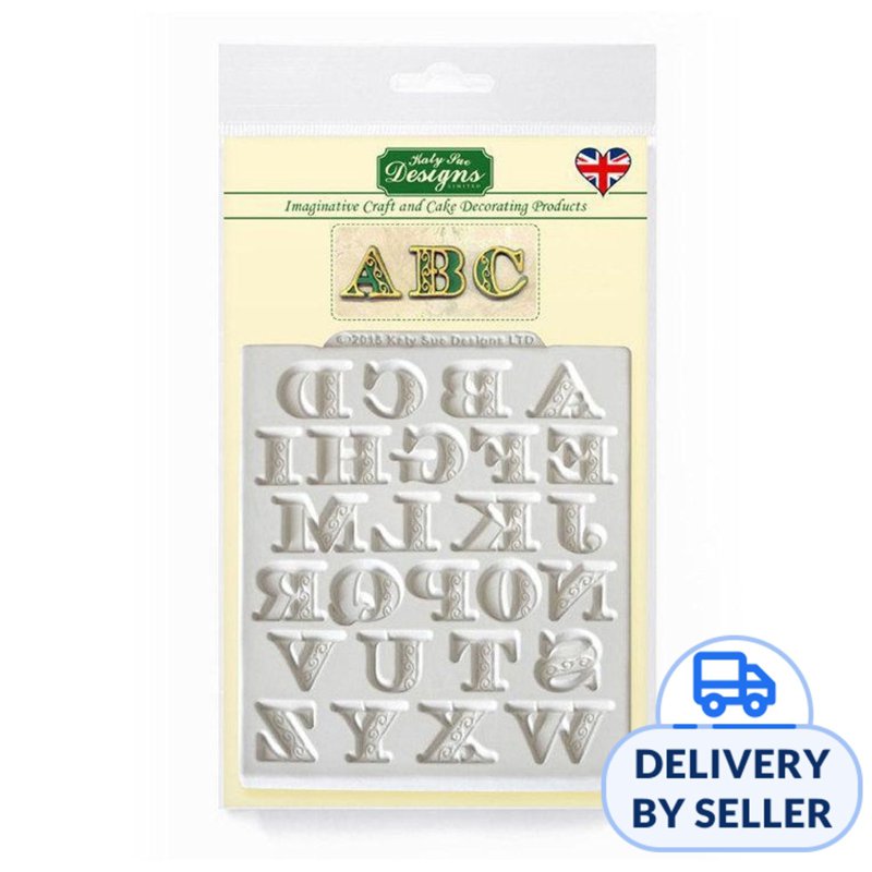 Katy Sue Silicone Mould - Manuscript Alphabet 1 S