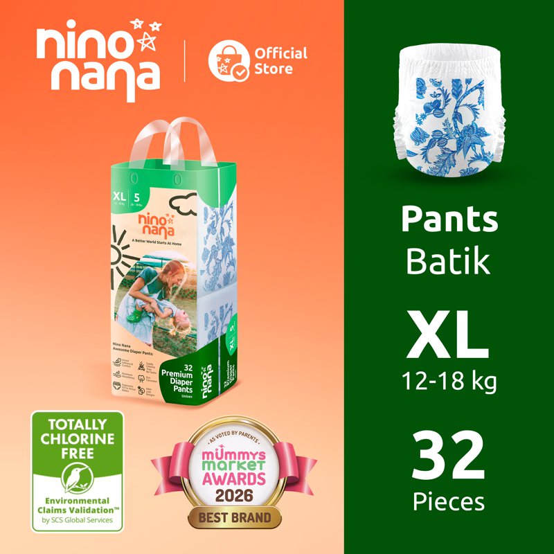 Nino Nana Diaper Pants - Batik XL (12- )