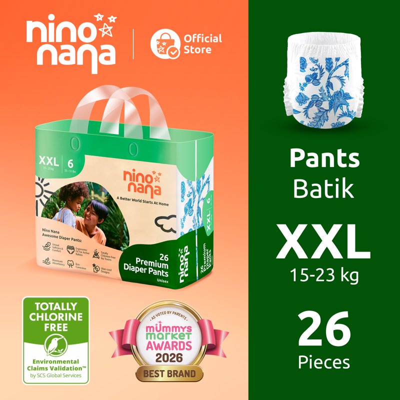Nino Nana Diaper Pants - Batik Xxl (15- )