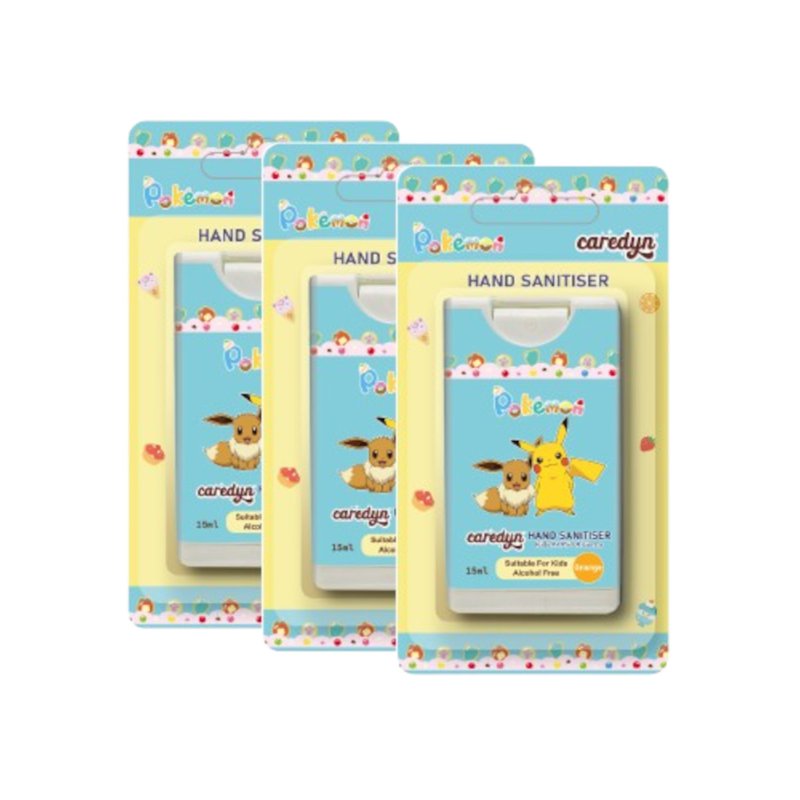 CAREDYN Pokemon Hand Sanitiser Spray - Orange