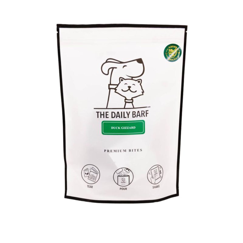 The Daily Barf Premium Bites - Dehydrated Duck Gizzard