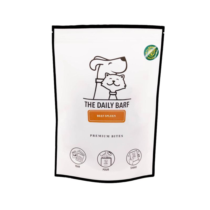 The Daily Barf Premium Bites - Dehydrated Beef Spleen