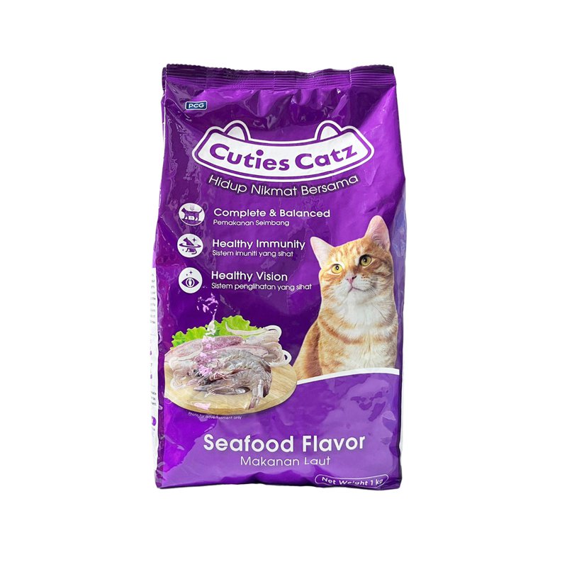 Cuties Catz Dry Food - Seafood