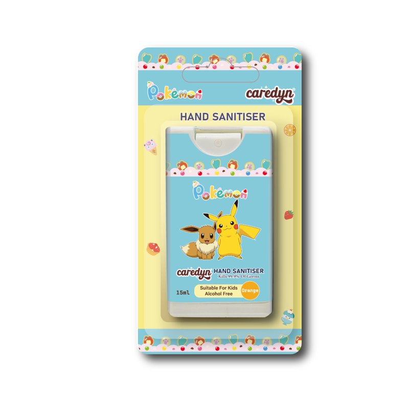 CAREDYN Pokemon Hand Sanitiser Spray - Orange