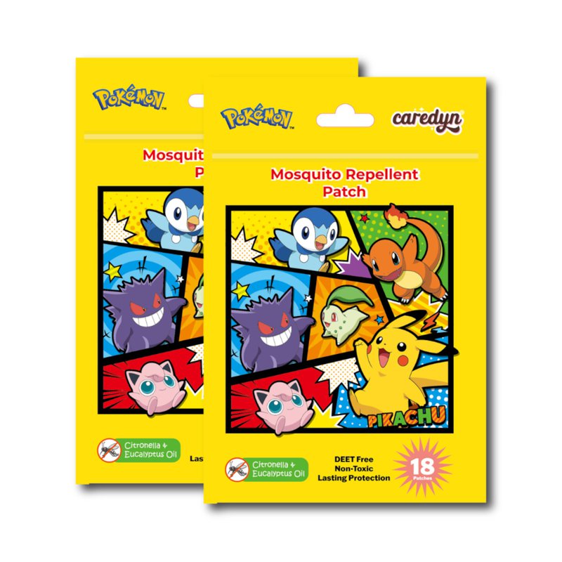 Caredyn Pokemon Mosquito Repellent Patch 2 x 18 S