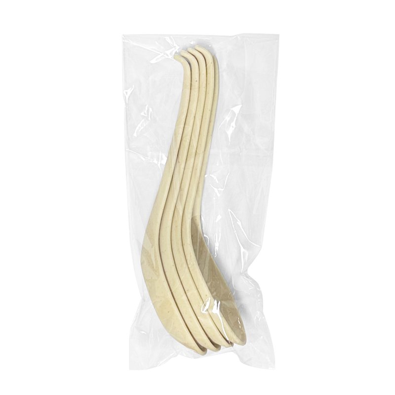 Wheat Straw Chinese Spoon - Beige 4 S