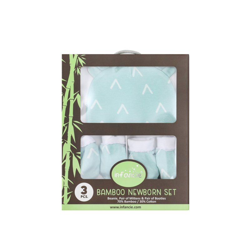 Bamboo Cotton Newborn Gift Set - Mint 1 S