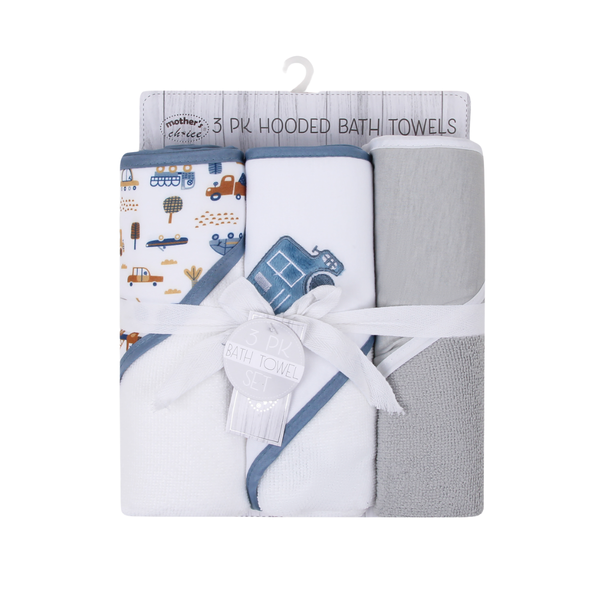 Mother's Choice Baby Hooded Towel Set - Vroom