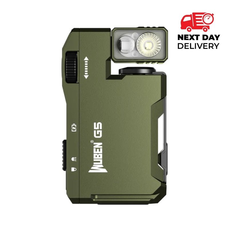 Wuben G5 EDC Light 400 Lumens Flashlight, Green 1 S