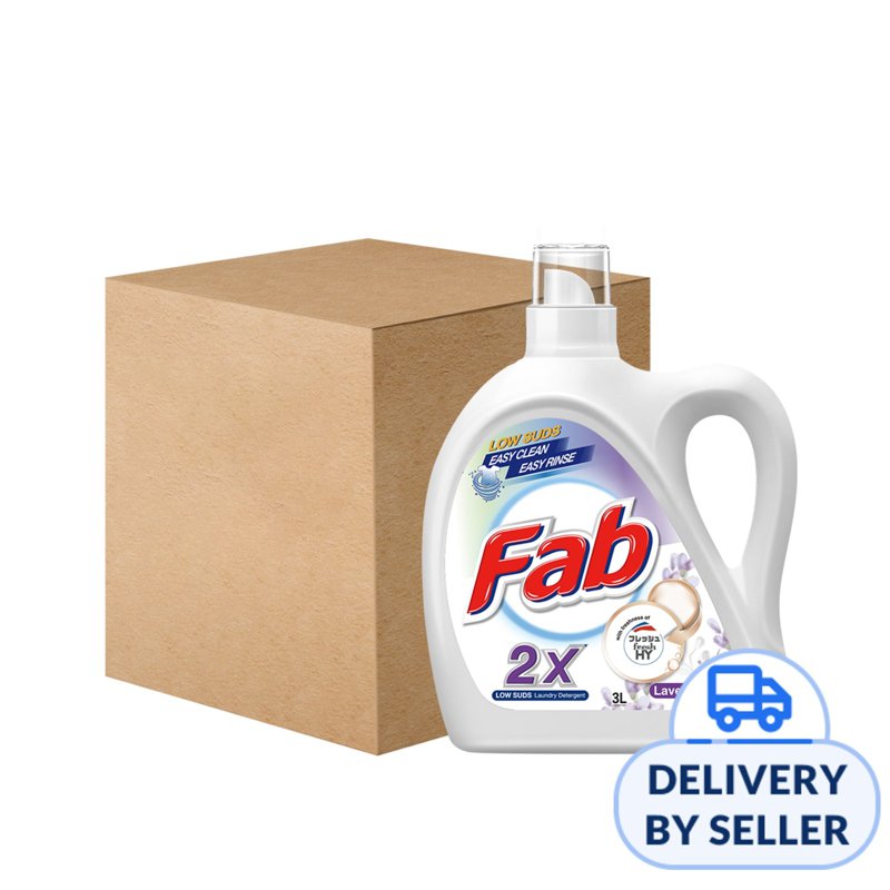 FAB [Carton] FAB 2X Low Suds Laundry Detergent - Lavender