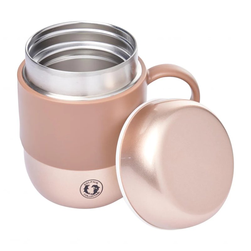 Dolphin Collection Stainless Steel Vacuum Mug - Gold