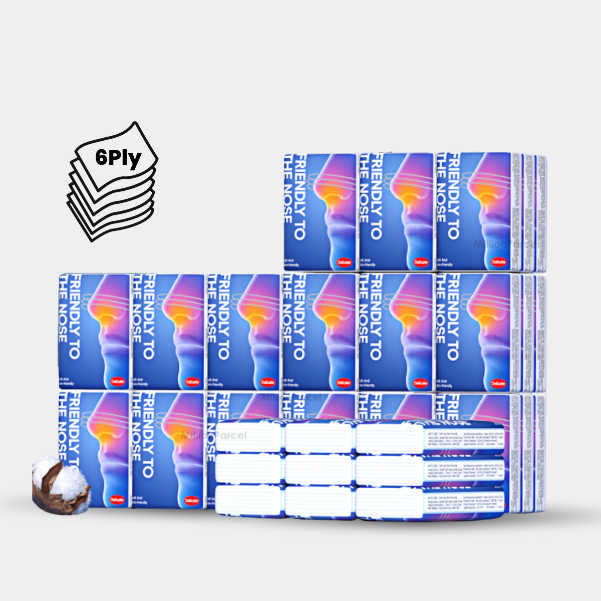 Botare Soft Cotton Pocket Tissues 6ply 54 S