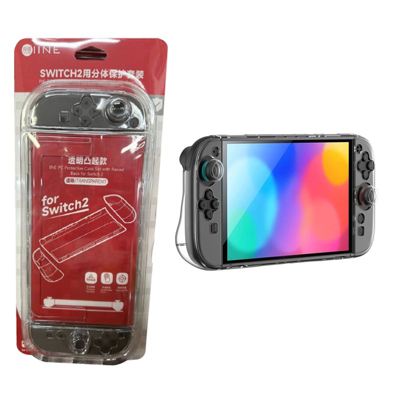 IINE PC Transparent Protective Case Set for Nintendo Switch 2 1 S