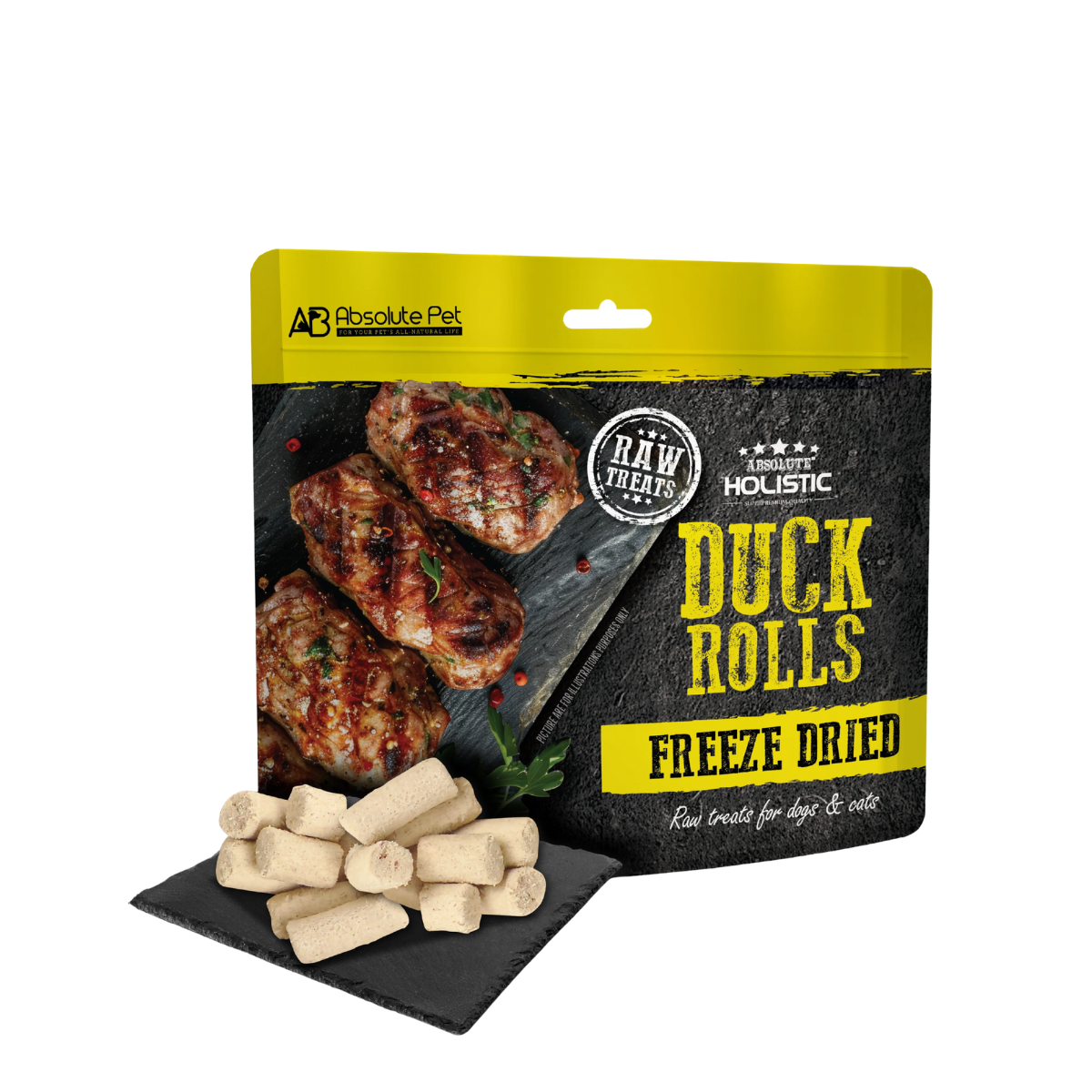 Absolute Holistic Freeze Dried Raw Treats - Duck Rolls