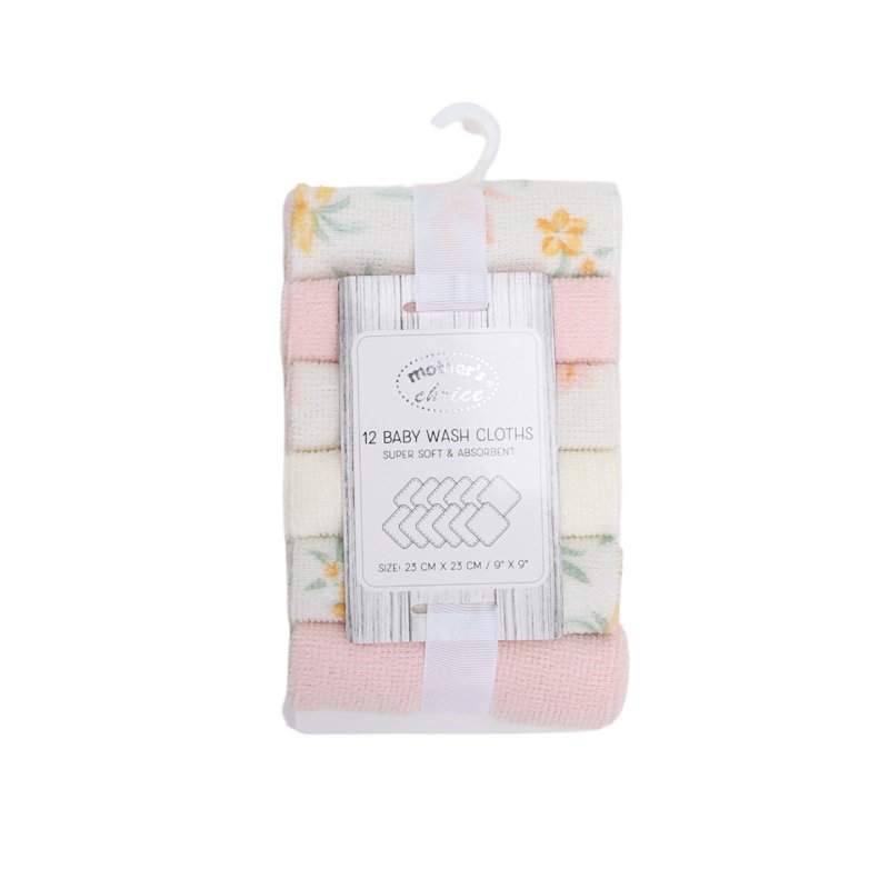 Wash Cloth Set - Pink Flora