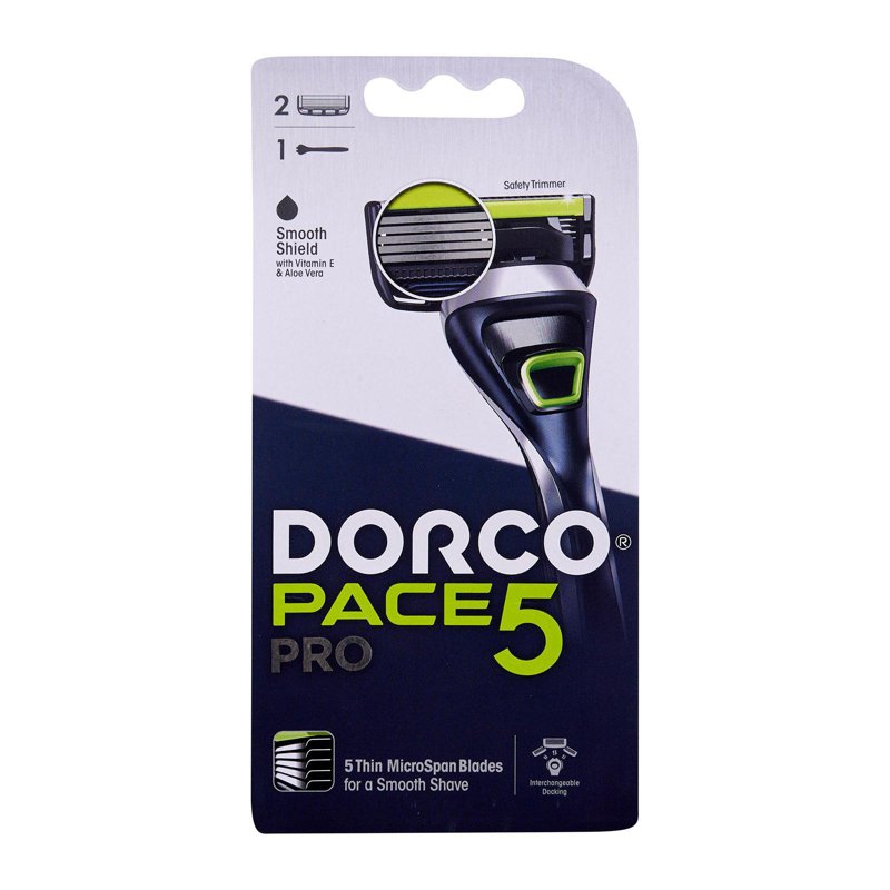 Dorco Pace 5 Pro System Razor (1 Handle + 2 Refill) 1 S