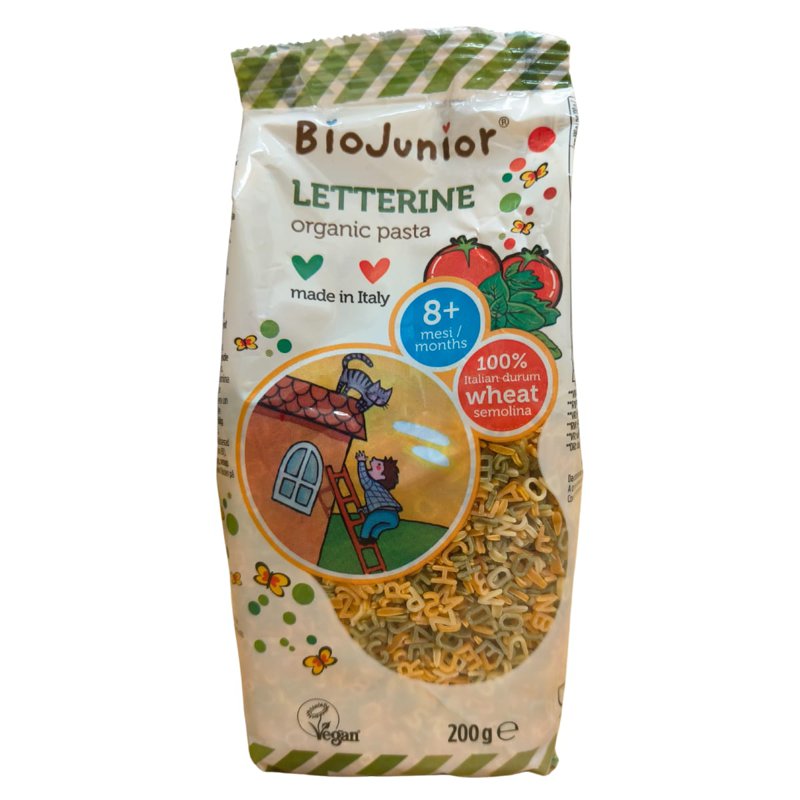 BIOJUNIOR Organic Pasta Mini Letters