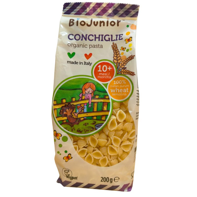 BIOJUNIOR Organic Pasta Mini Shells