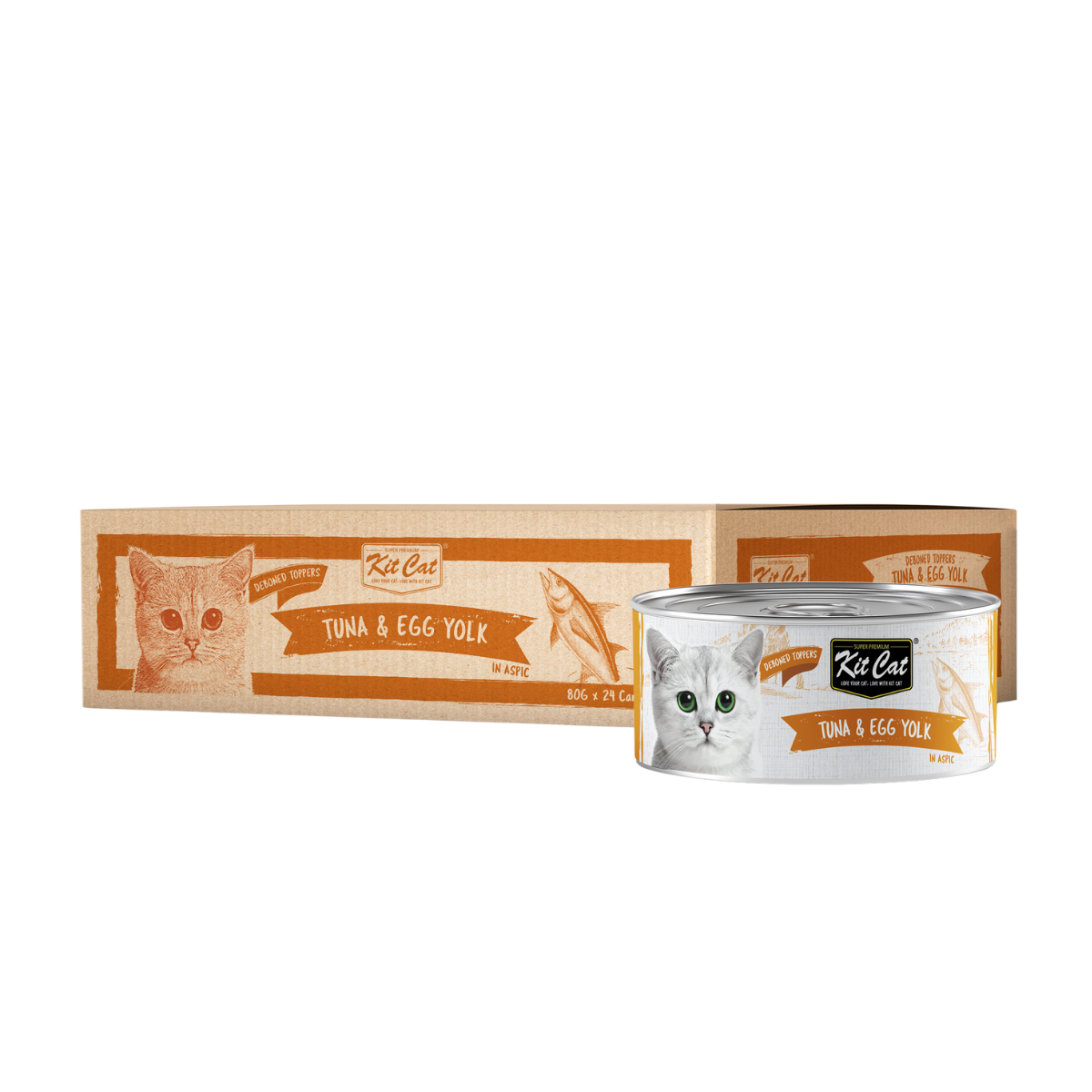 Kit Cat Deboned Toppers For Cat - Tuna & Egg Yolk