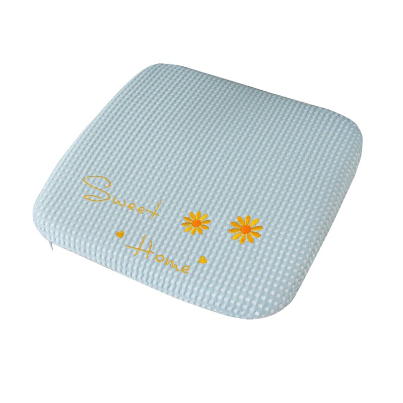 Sweet Home Cooling Daisy Square Chair Seat Cushion - Blue 1 S