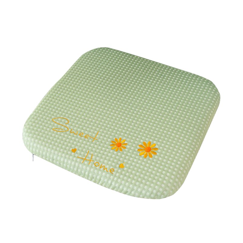 Sweet Home Cooling Daisy Square Chair Seat Cushion - Green 1 S
