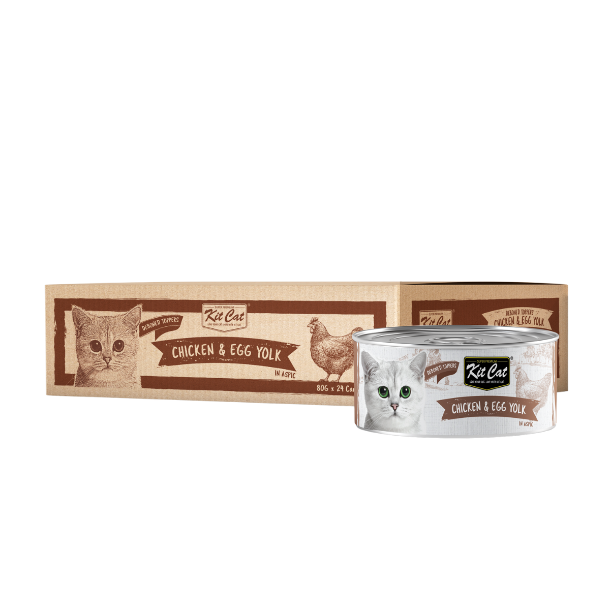 Kit Cat Deboned Toppers For Cat - Chicken & Egg Yolk