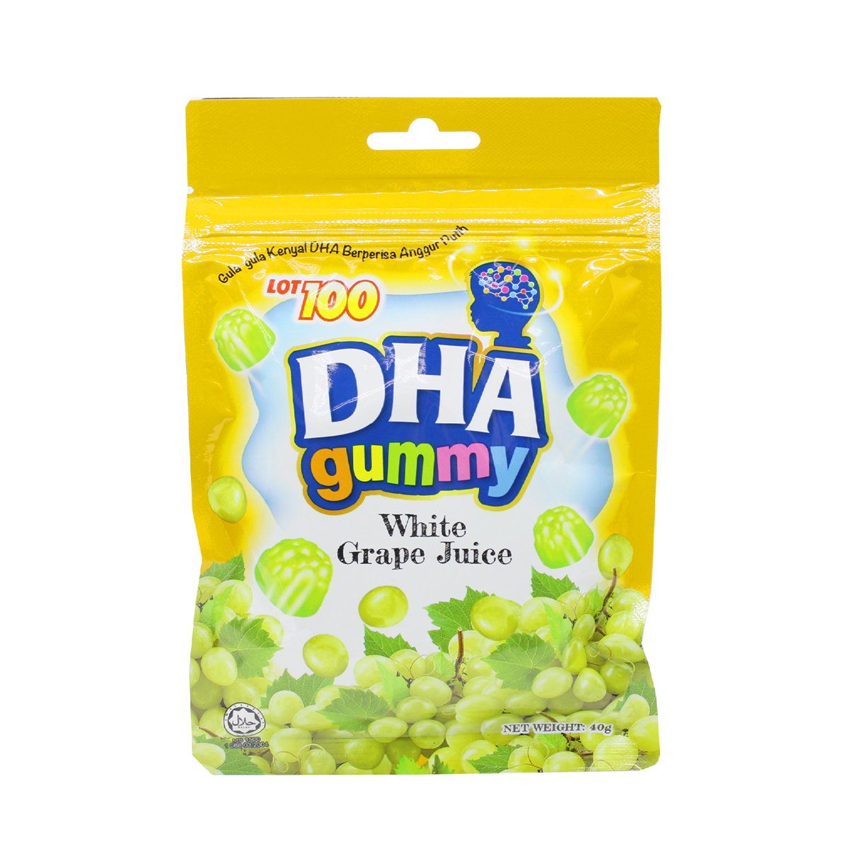 Lot 100 DHA Gummy - White Grape Juice