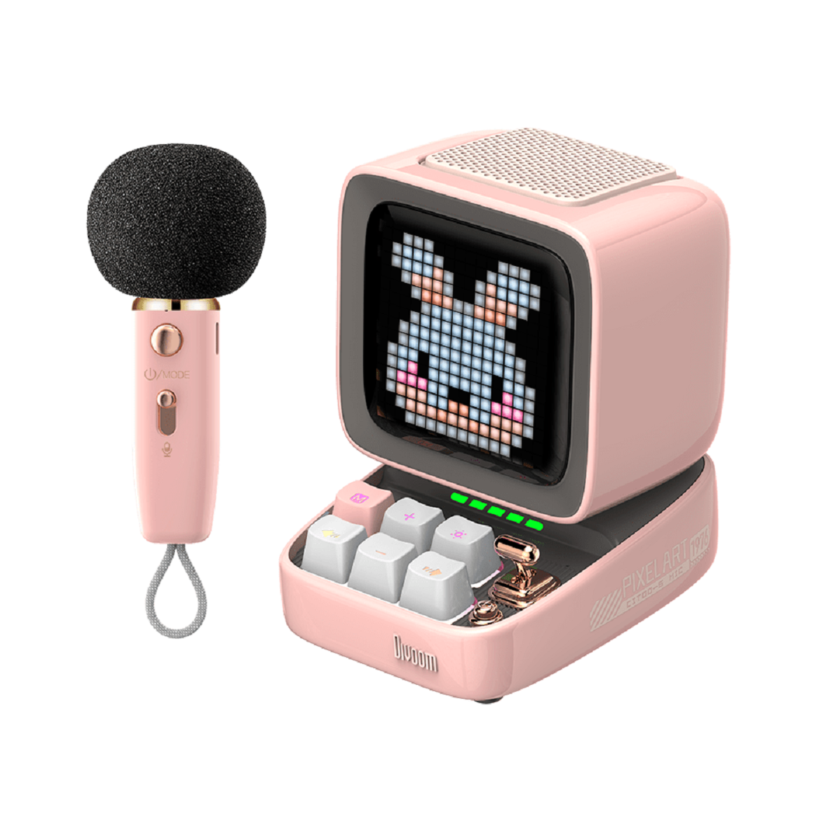 Divoom Ditoo-5M Karaoke Bluetooth Speaker - Pink 1 S