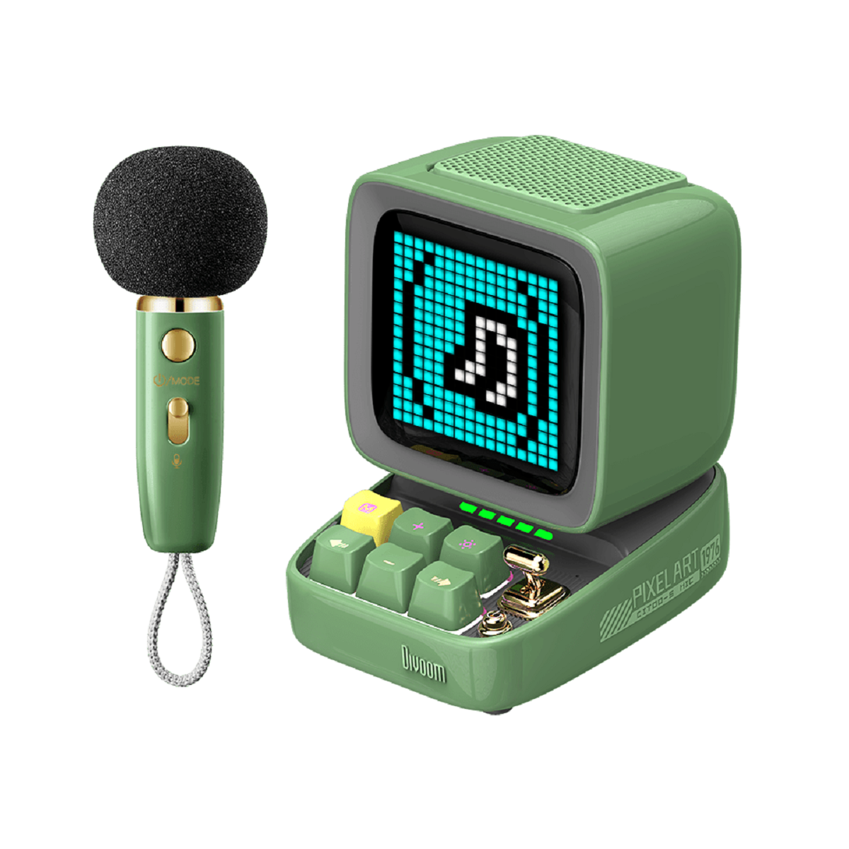 Divoom Ditoo-5M Karaoke Bluetooth Speaker - Green 1 S