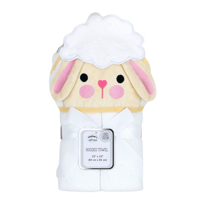 Cotton Baby 3D Hooded Towel - Lamb