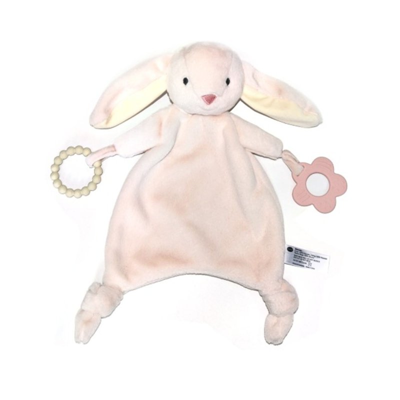 NYZE Newborn Plushie Teether Lovies Comforter - Bunny
