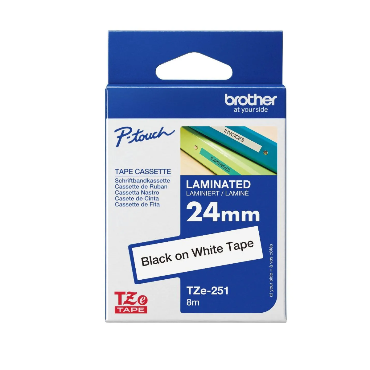 Brother TZE-251 24 mm Black on White 1 S