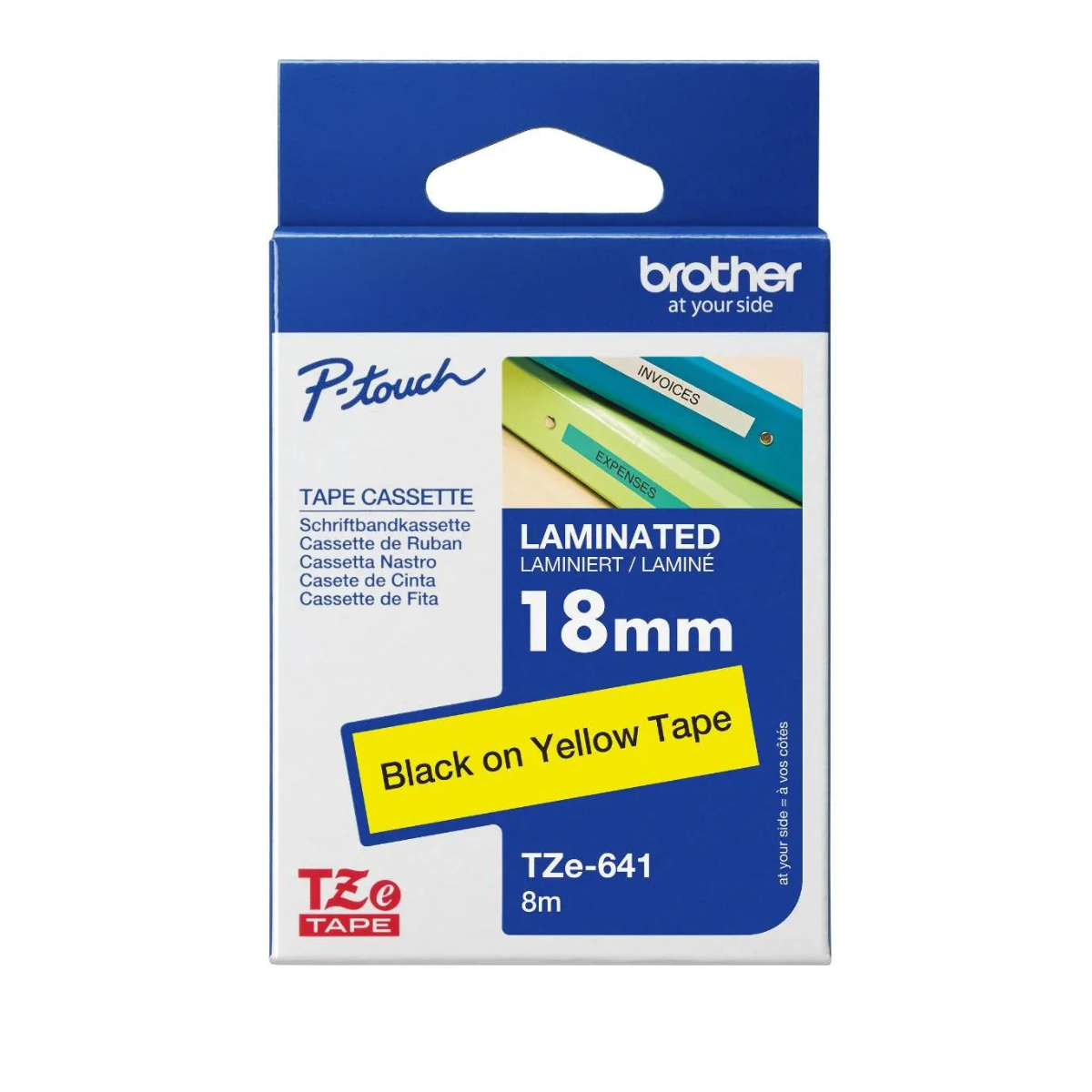 Brother TZE-641 18 mm Black on Yellow 1 S
