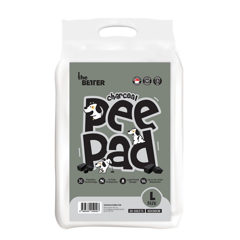 The Better Charcoal Pee Pad - L (60cm x 90cm) 30 S