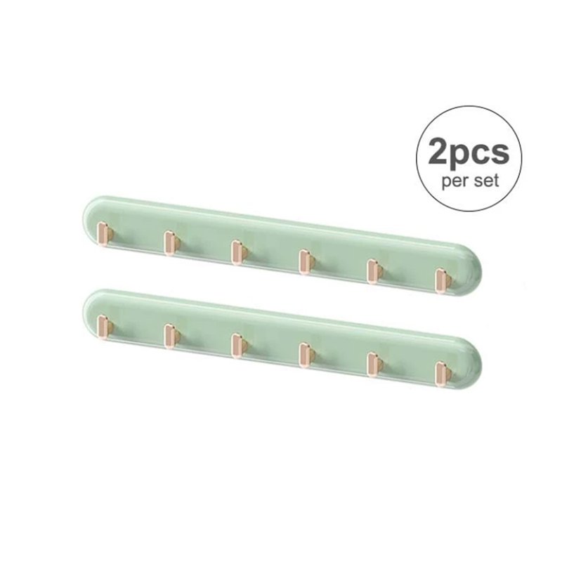 Sweet Home Multifunctional Light Luxury Row Hooks - Green 2 S