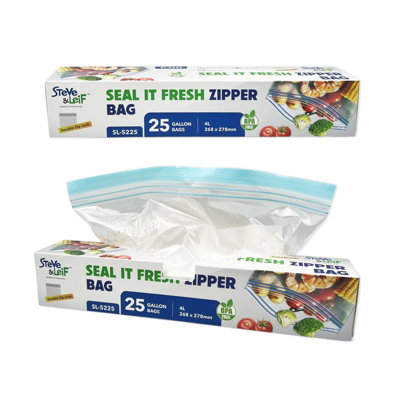 Steve & Leif Resealable Double Zipper Bag - Gallon 1 S