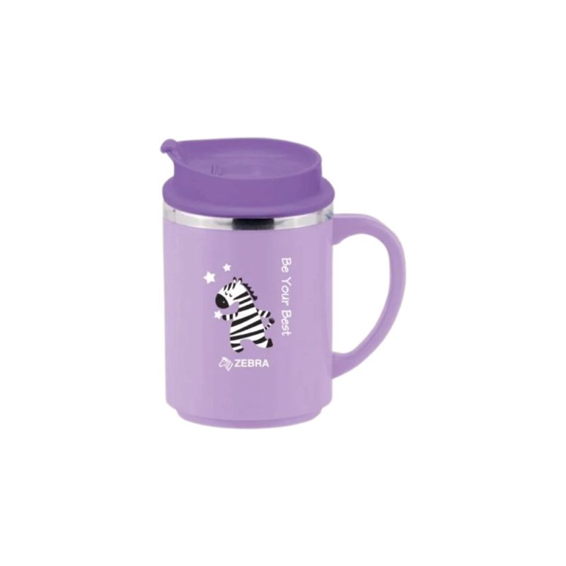 Zebra Stainless Steel Double Wall Mug,, Purple