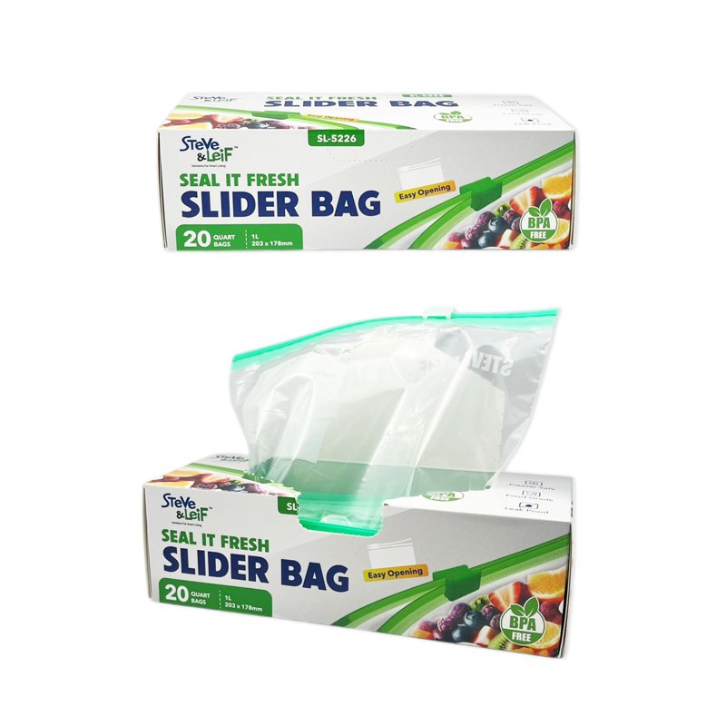 Steve & Leif Resealable Slider Bag - Quart 1 S