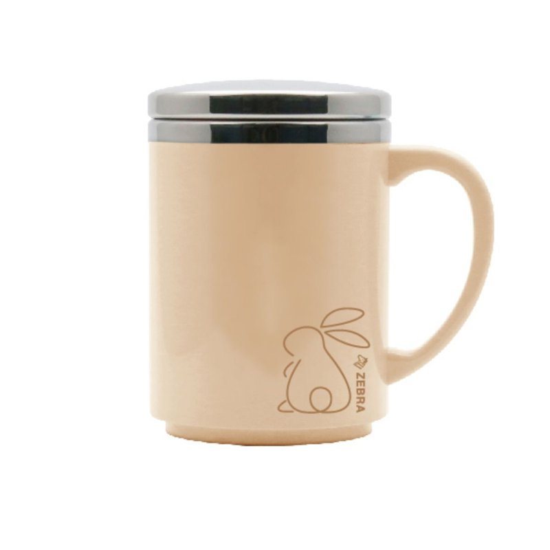 Zebra Stainless Steel Double Wall Mug, Vanilla