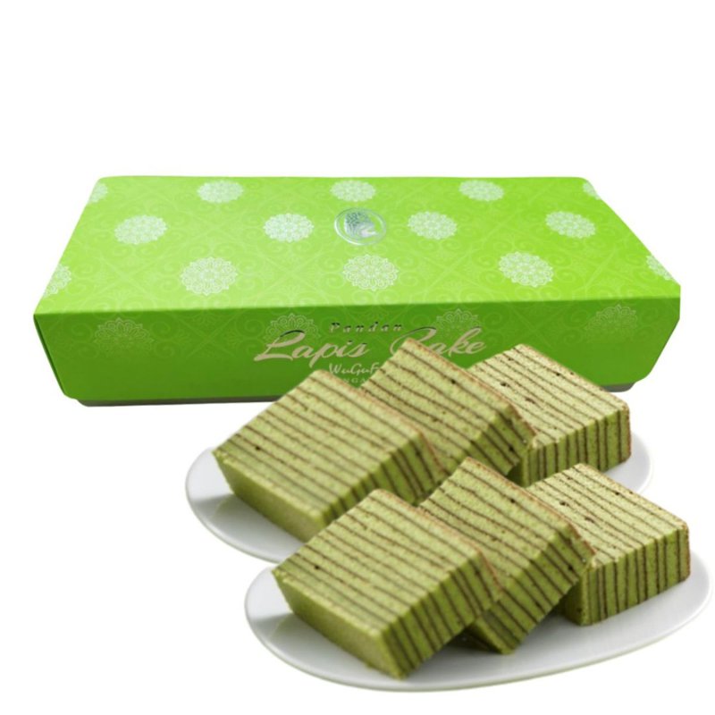 WuGuFeng SINGAPORE Lapis Cake Slice Pandan