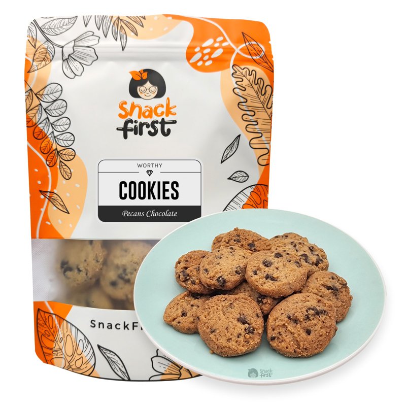 SnackFirst Worthy Pecans Chocolate Chip Cookies