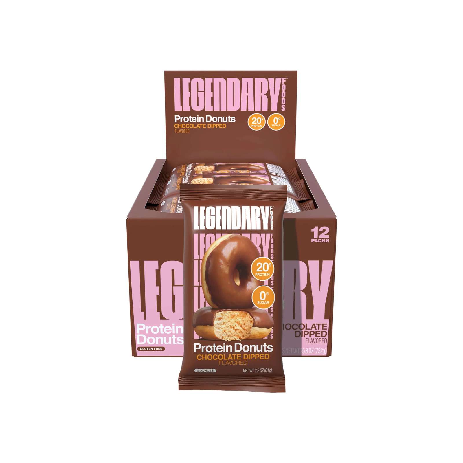 Legendary Foods Legendary Protein Donuts - Chocolate Dipped