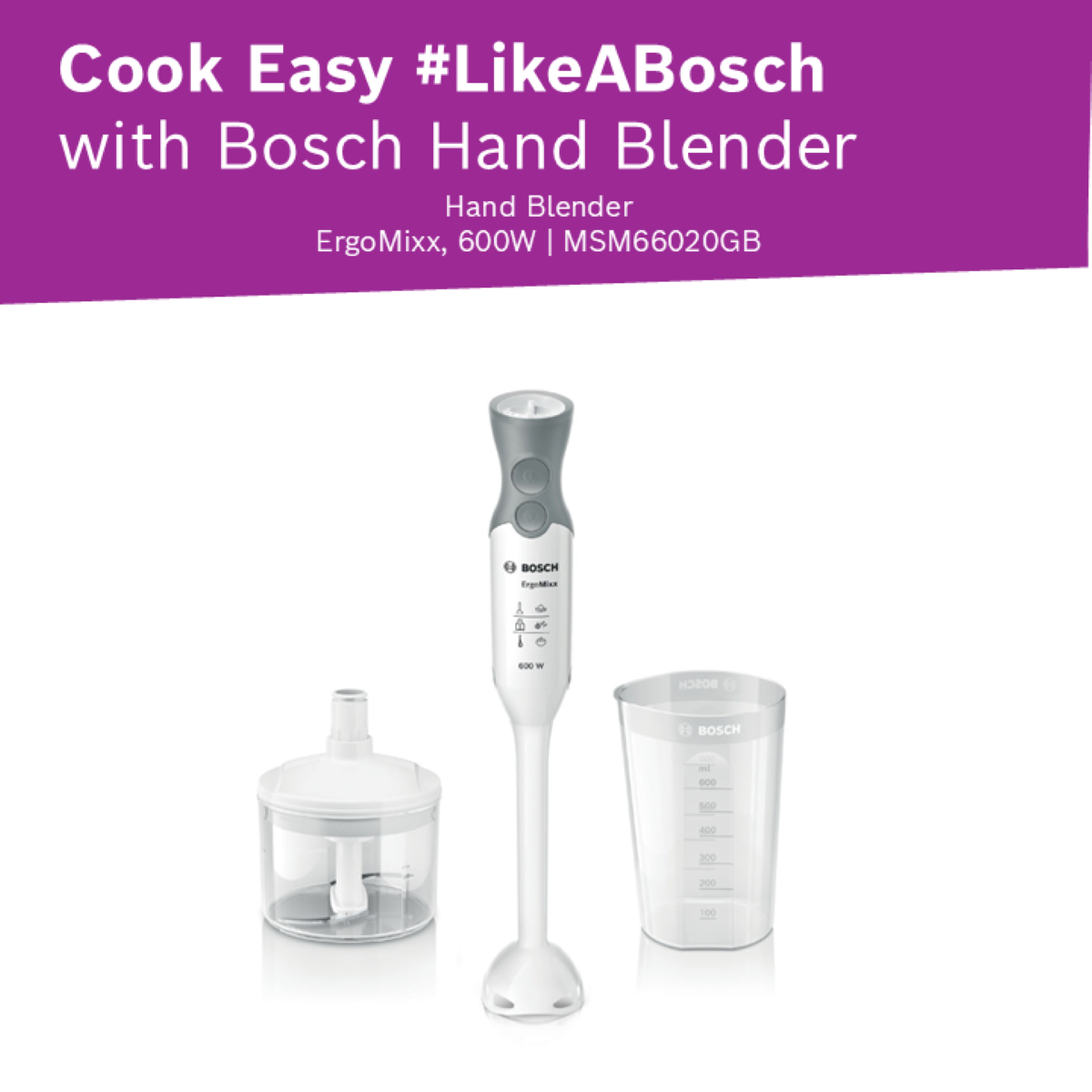 Bosch Hand Blender Food Preparation Set 1 S