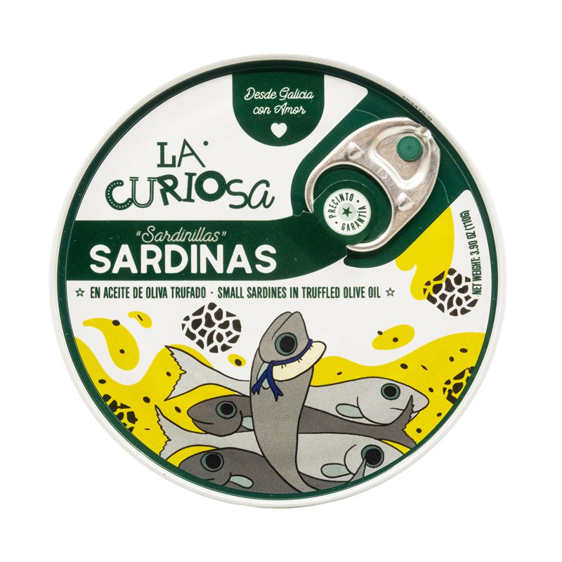 La Curiosa Small Sardines In Truffled Olive Oil 110 G