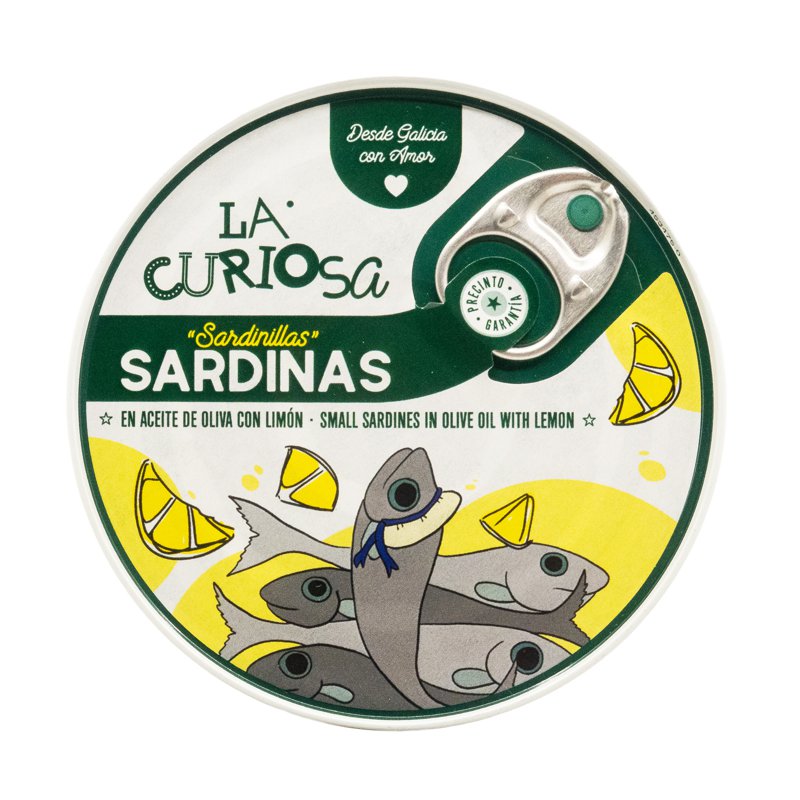 La Curiosa Small Sardines In Olive Oil With Lemon 110 G