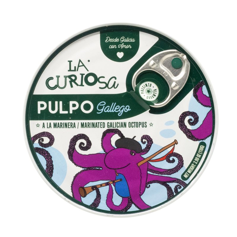 La Curiosa Galician Octopus In Marineara Sauce With Garlic 110 G