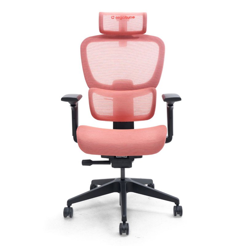 ErgoTune Joobie Ergonomic Chair - Coral Red