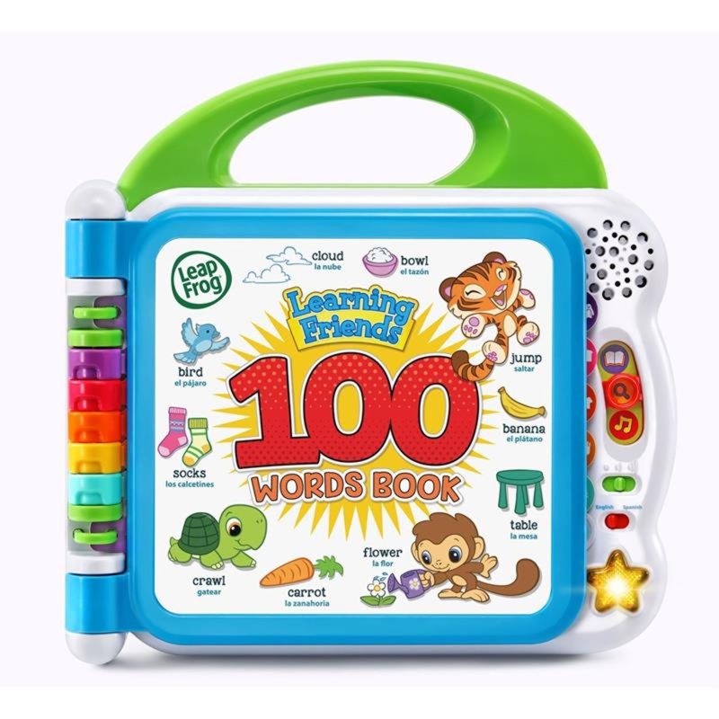 LeapFrog Learning Friends 100 Words Book -English, Spanish 1 S