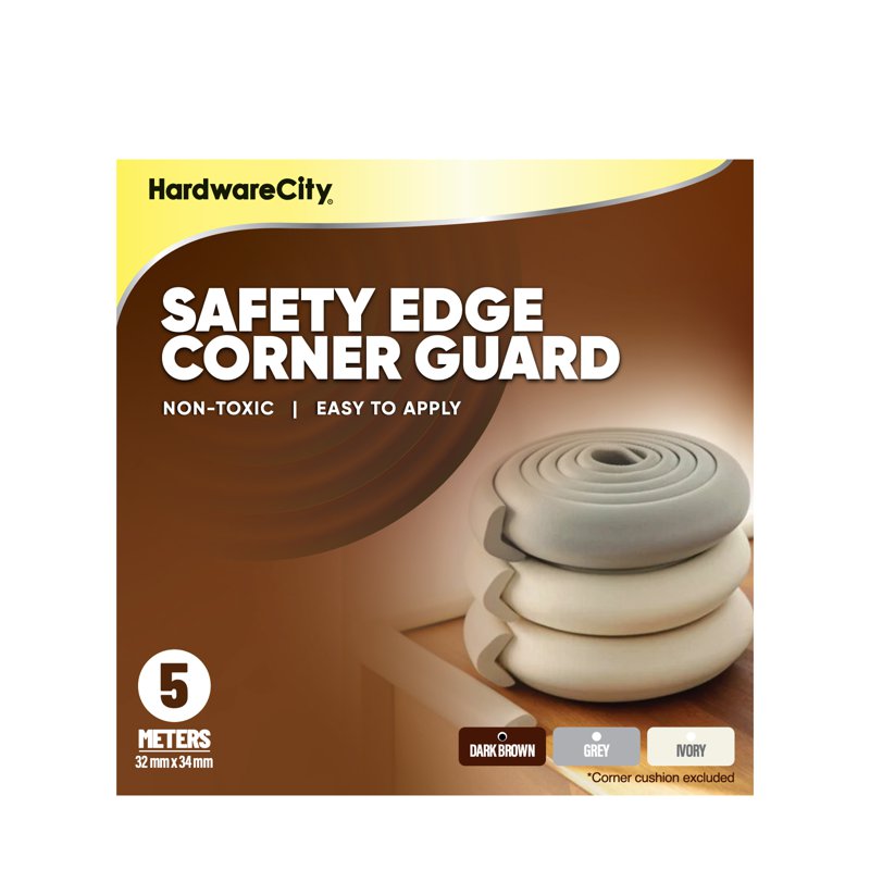 HardwareCity Safety Edge Corner Guard - Dark Brown (5m) 1 S